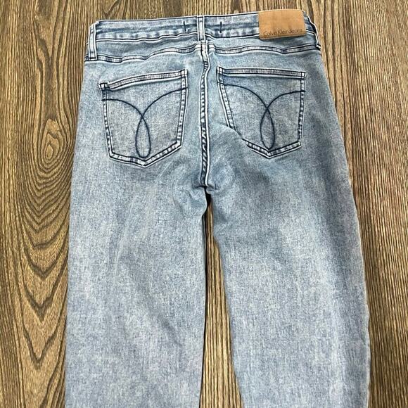 Calvin Klein Jeans Ankle Skinny Denim Mid Rise Stretch Light Wash Blue Size 4 - Picture 11 of 11